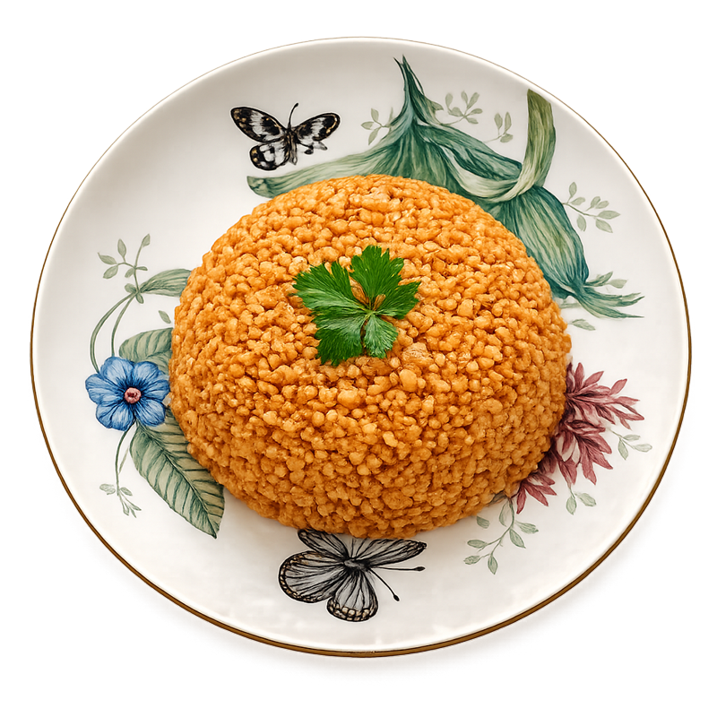 Tomato Bulgar Pilaf Syrian Style
