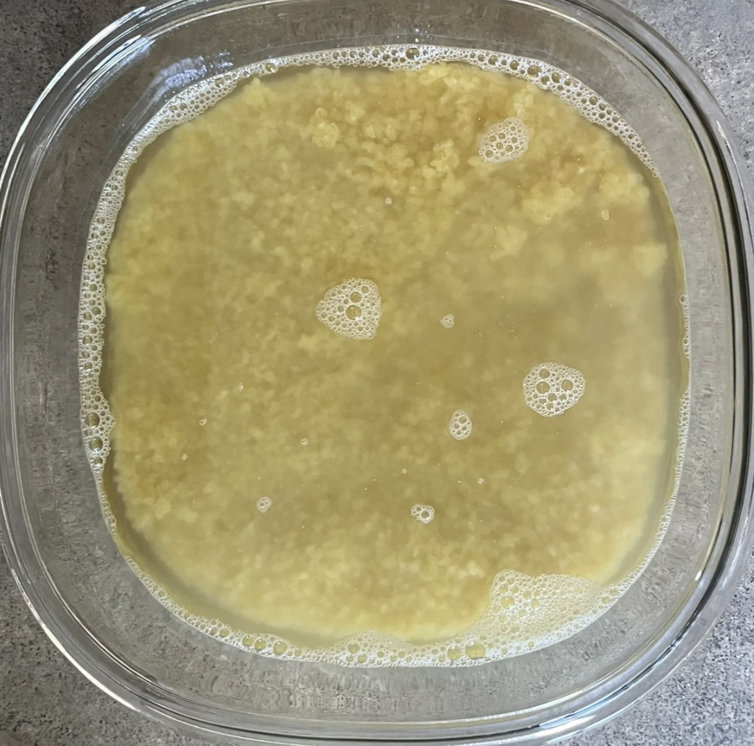 Soaking bulgur
