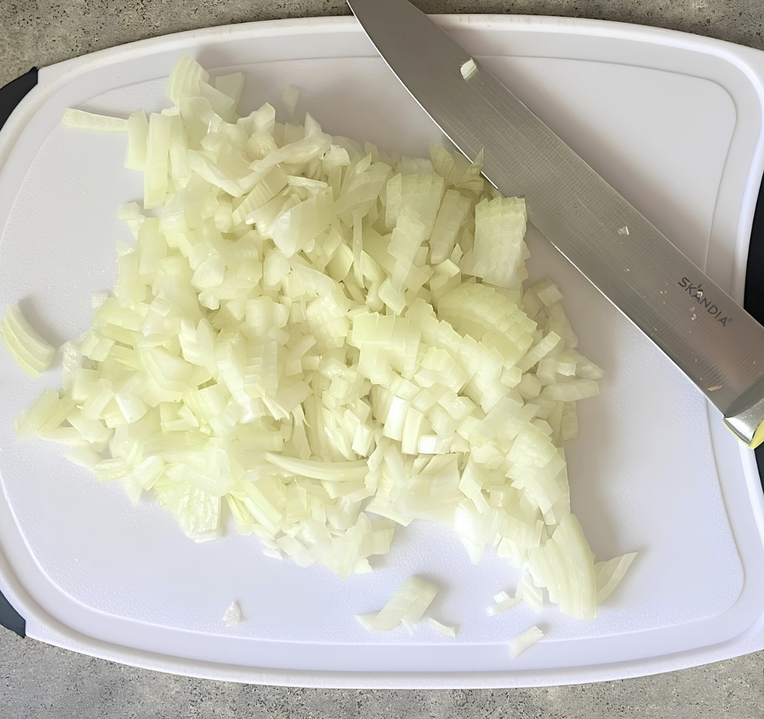 Finely diced onion