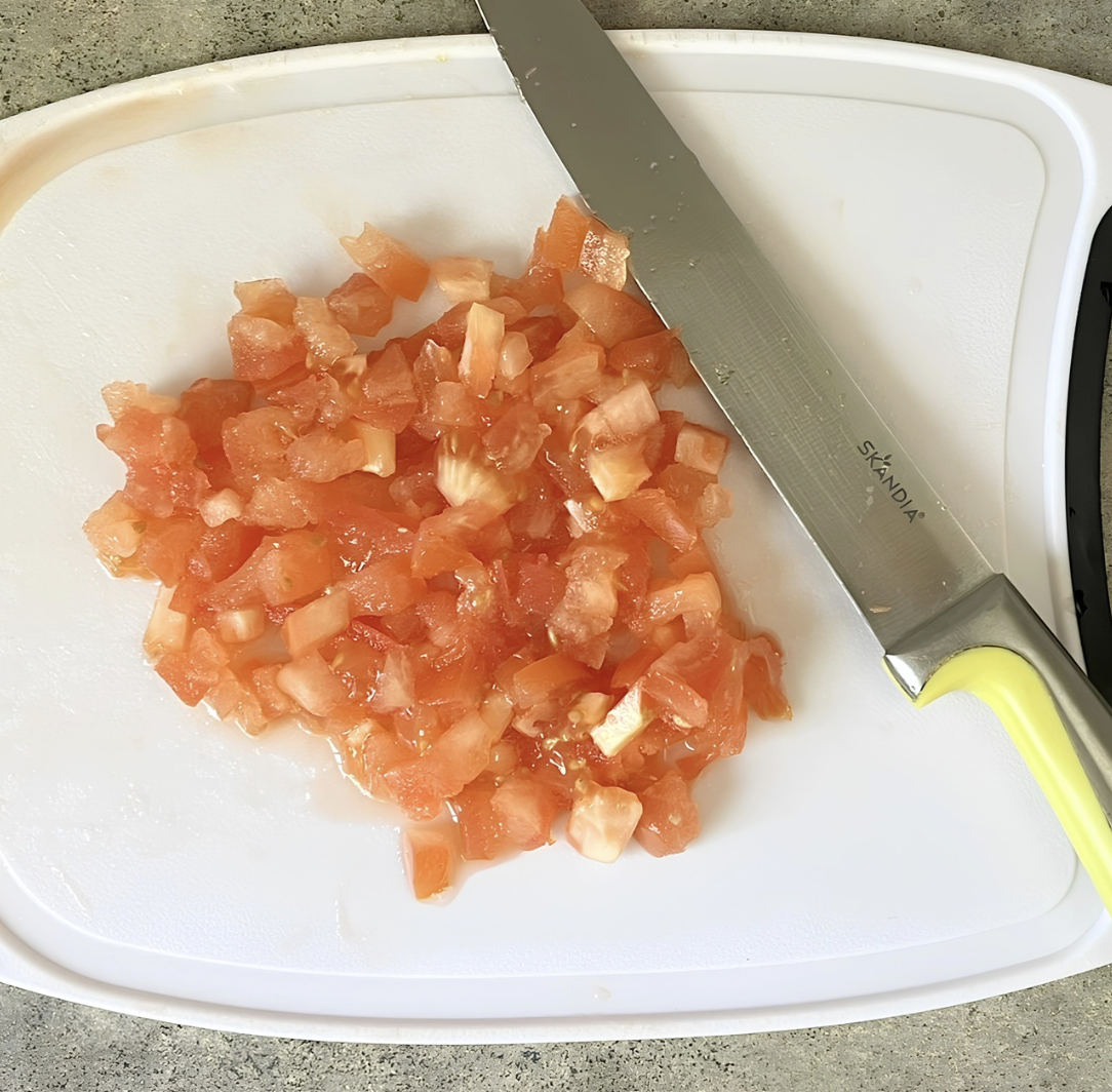 Finely diced tomatoes